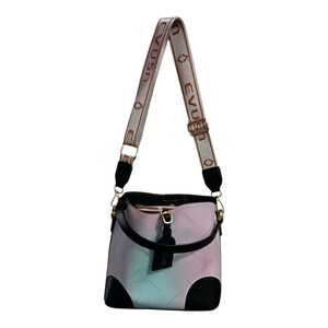COTTON CANDY colored Light Pink, Blue Hues Bucket Women's Bag